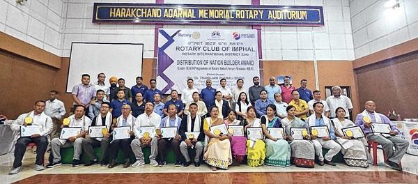 Rotary Club of Imphal honours school teachers with Nation Builder Awards