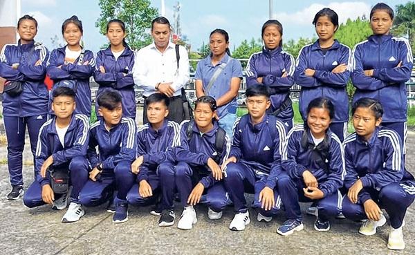 62nd Subroto Cup : Manipur U-17 girls team leave Imphal