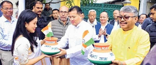 Amrit Kalash Yatra team flagged off