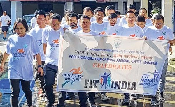 Fit India Freedom Run conducted at Khuman Lampak
