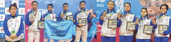 37th National Games, Goa 2023 : Sophia Chanu wins third gold 