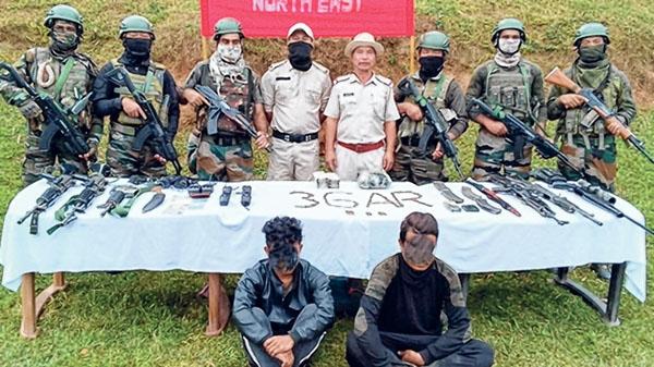 KLA militants held with drugs, arms
