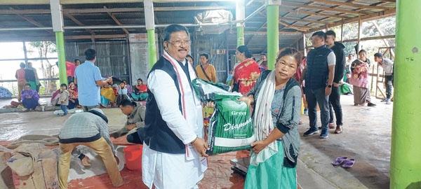 Moirang AC MLA highlights welfare measures for internally displaced persons