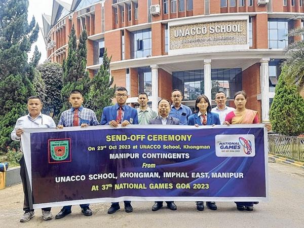 UNACCO School sends off students and officials in State National Games contingent