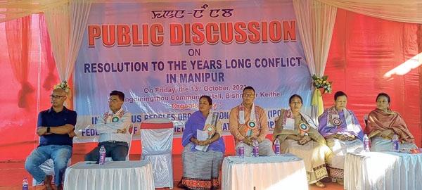 Public discussion on 'Resolution to the years long conflict in Manipur' conducted