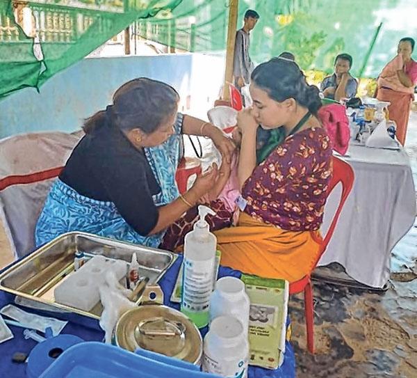 Ayushman health mela held, humanitarian aid extended