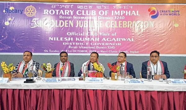 Rotary Club of Imphal celebrates Golden Jubilee