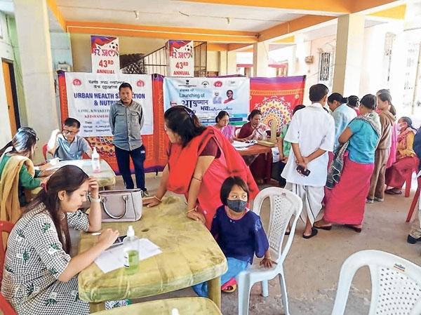 Humanitarian aid extended, Ayushman Health Mela held