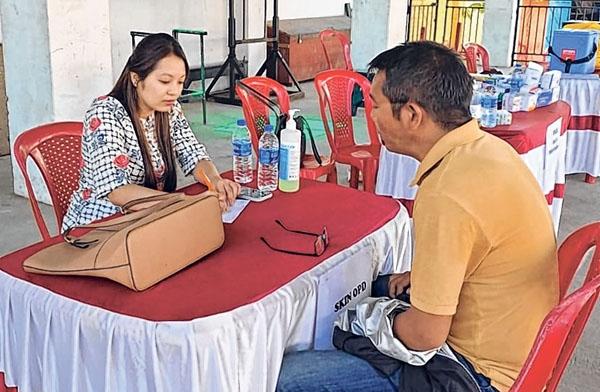 Special outreach health camp held, humanitarian aid extended