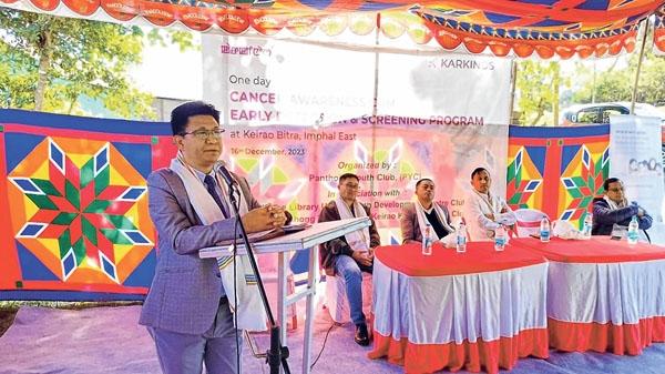 Cancer awareness & screening programme held at Keirao Bitra