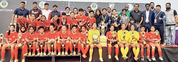 Senior Women's NFC : Manipur crush hosts UP 8-0 for third straight victory
