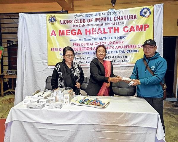 Health camp held, humanitarian aid extended