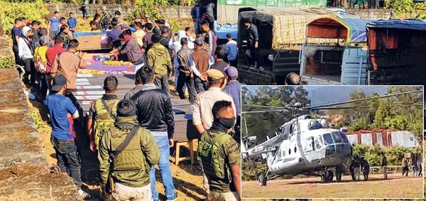 60 bodies airlifted to CCpur, Kpi; four brought to Imphal