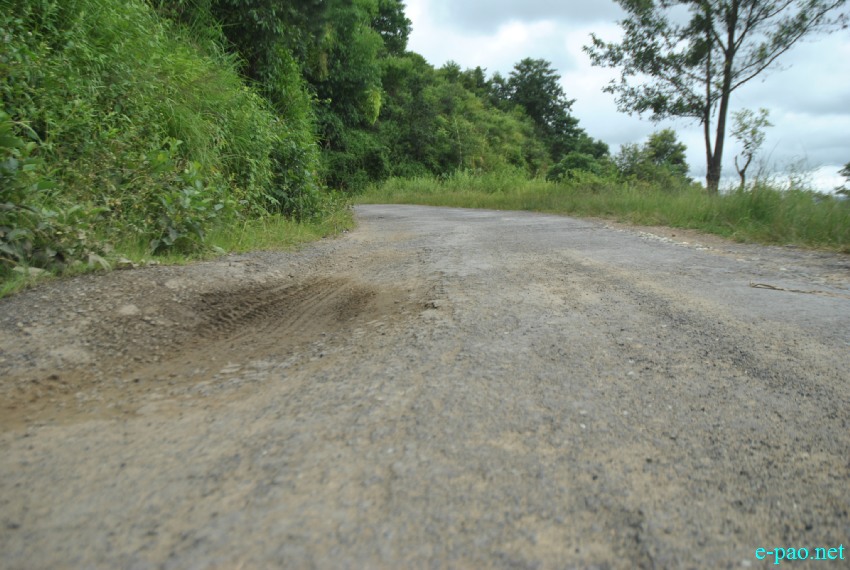 Poor condition of  Ukhrul-Jessami Highway :: Last week of August 2013