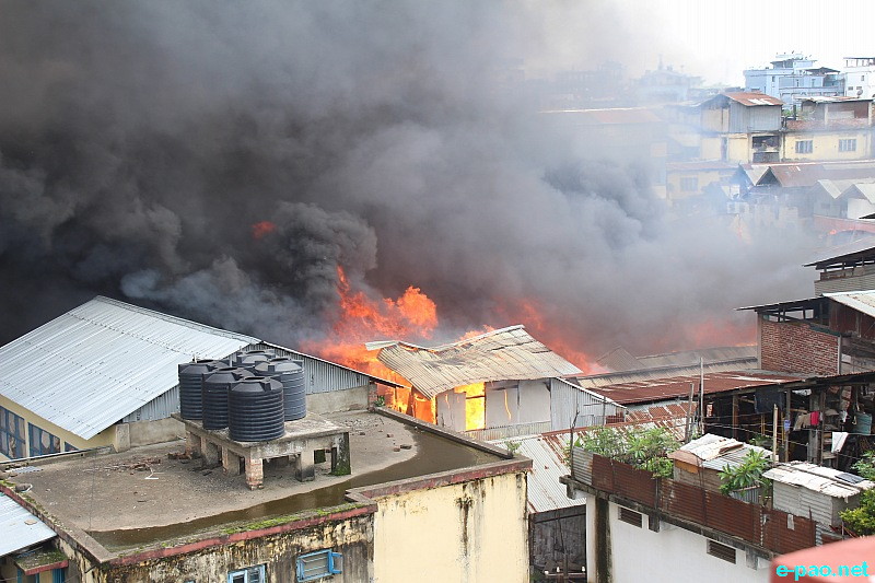 Fire at Majorkhul, Imphal-West, Manipur  :: 24 June 2014