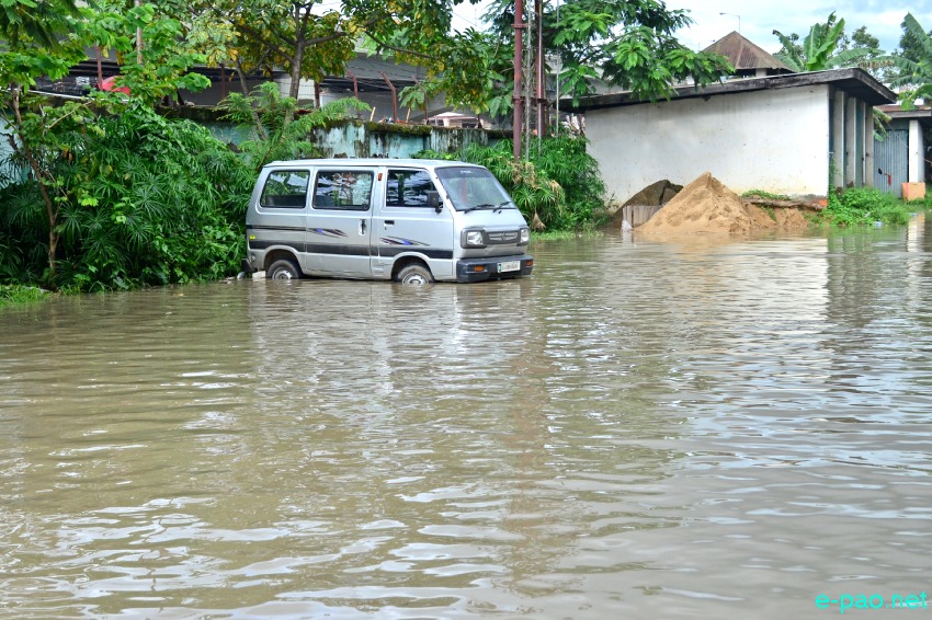Overnight rains caused flash floods in Imphal - Cheirap area :: 22 August 2014