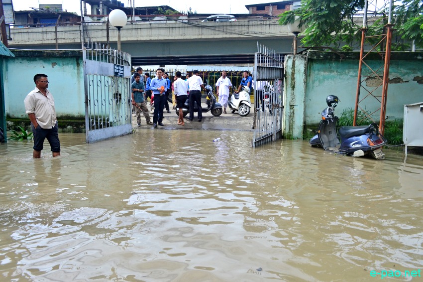 Overnight rains caused flash floods in Imphal - Cheirap area :: 22 August 2014