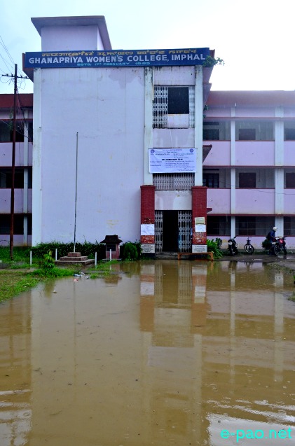 Overnight rains caused flash floods in Imphal - GP College area :: 22 August 2014
