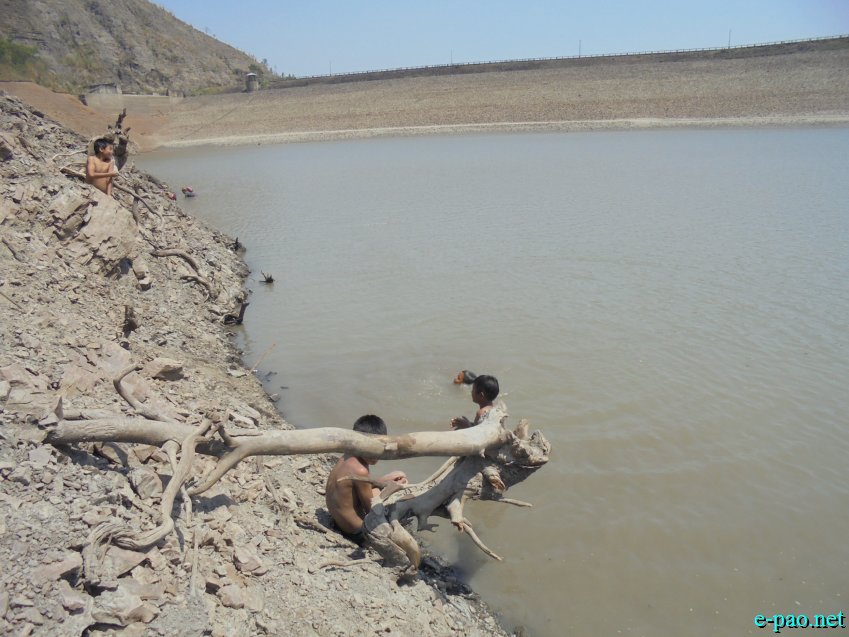 Water scarcity in Singda Dam area : Rivers in Imphal drying up :: 23 April  2014