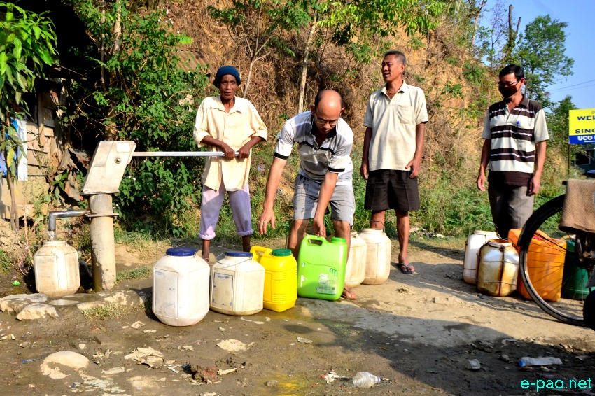  Water scarcity in Imphal City as on 30 April  2014 