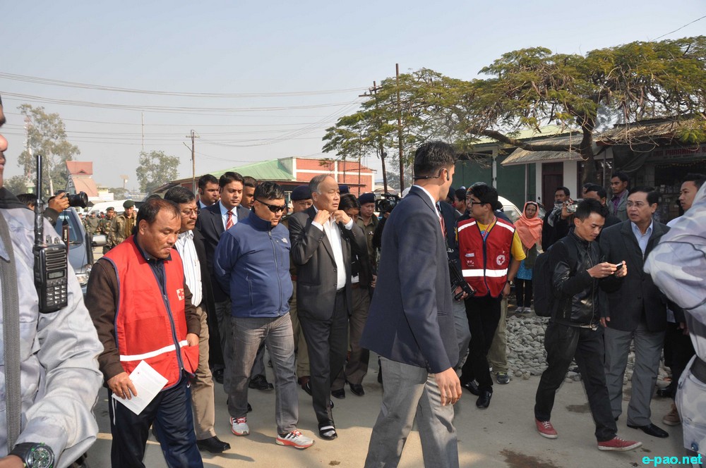 Manipur Earthquake : CM of Manipur  visited RIMS, Raj Poly and JNIMS Hospital :: January 4 2016
