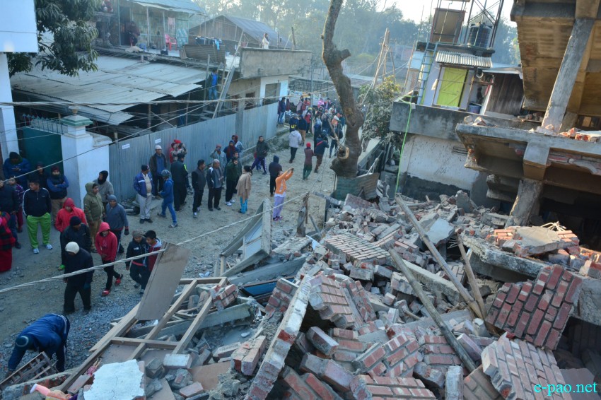 Manipur Disaster :  An earthquake with magnitude 6.8 (with epicenter at Noney, Tamenglong District) occurred near Imphal, Manipur, India, at 04:35 AM  in local Time on January 4 2016 