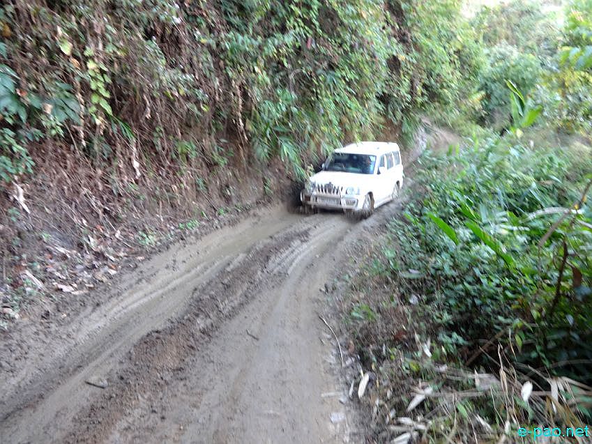 Almighty roads of Tamenglong as seen on January 7 2016 