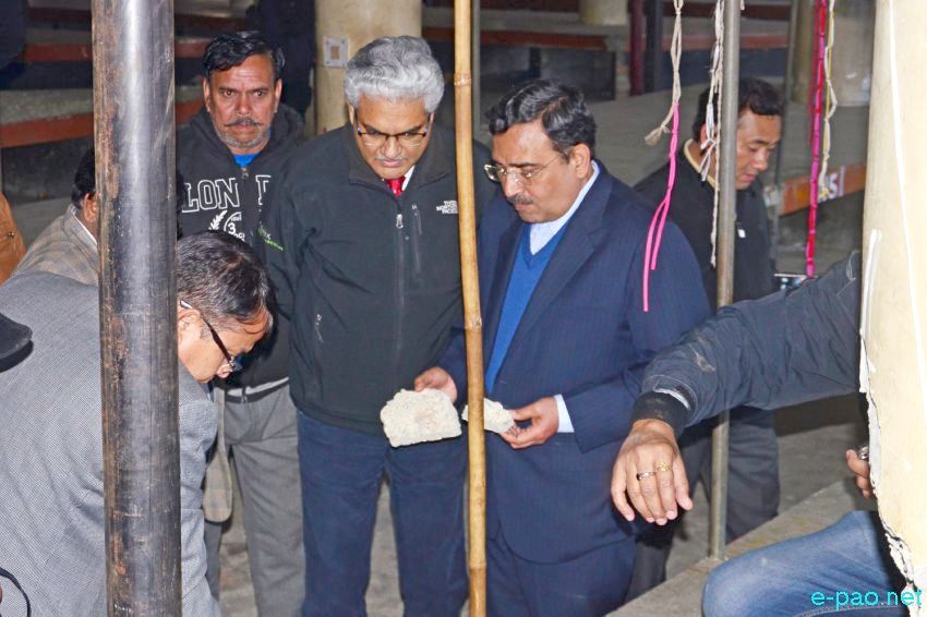 Manipur Earthquake :: Natural Disaster Management Authority (NDMA) team visit Ima Keithel :: January 9 2016