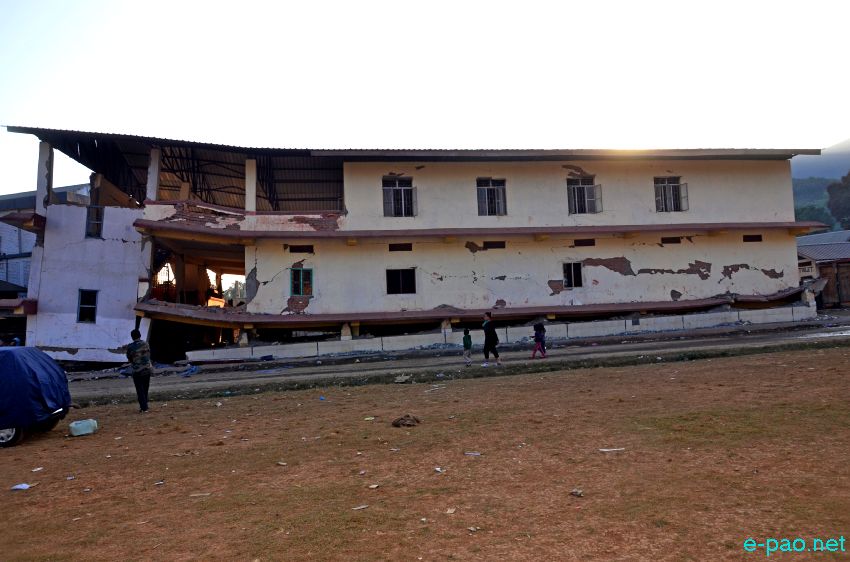  Manipur Earthquake : Aftermath as seen at Saikhul Bazaar, Sadar Hills :: January 4 2016 