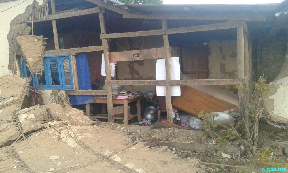 Manipur Earthquake : Aftermath as seen at  Kabuikhullen village, Tamenglong District :: January 5 2016