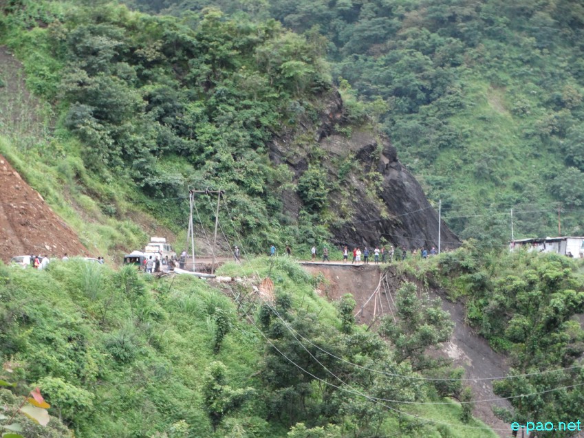 Landslide at Imphal Jiribam Highway (NH 37) :: 10 July 2017