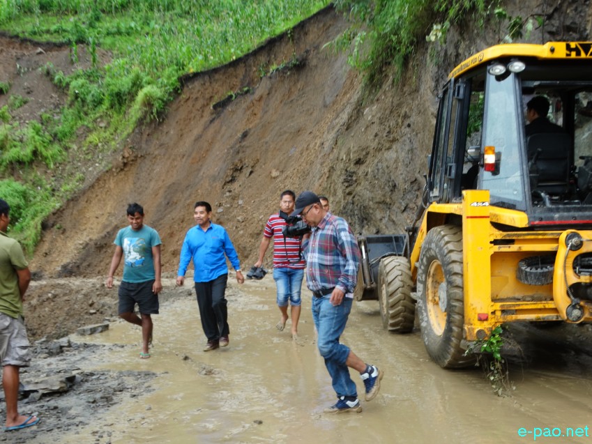 Landslide at Imphal Jiribam Highway (NH 37) :: 10 July 2017