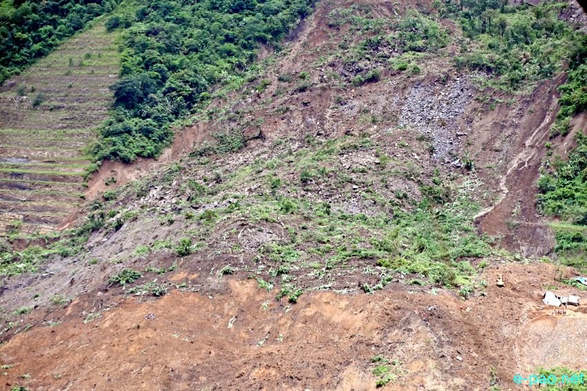The scene of devastation after a catastrophic landslide struck at Tupul in Noney district :: June 30th 2022