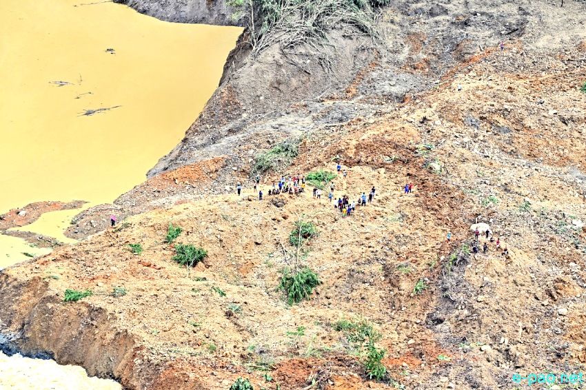 The scene of devastation after a catastrophic landslide struck at Tupul in Noney district :: June 30th 2022  