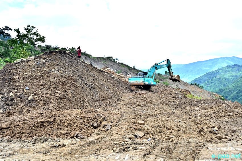 The scene of devastation after a catastrophic landslide struck at Tupul in Noney district :: June 30th 2022
