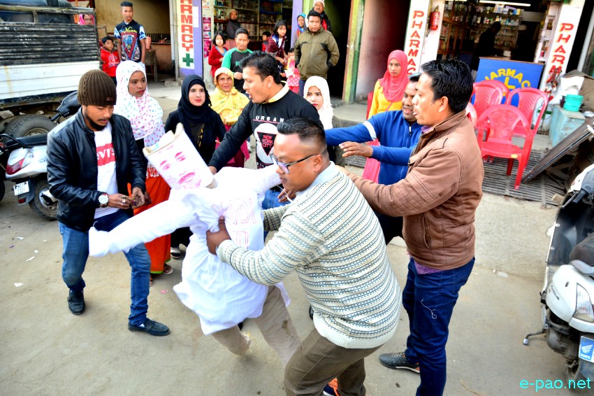 Protest against Citizenship (Amendment) Bill (CAB) by Manipur Muslim Welfare Organisation at Hatta :: 16 January 2019