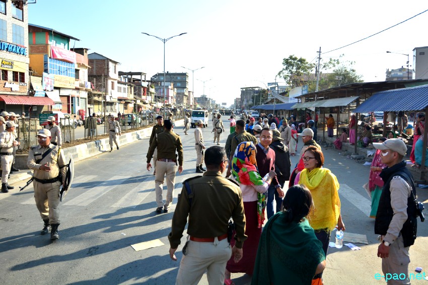Citizenship Amendment Bill 2016 : Blockade at Indo-Burma Road (Moirangkom - Canchipur)  :: 7th February 2019