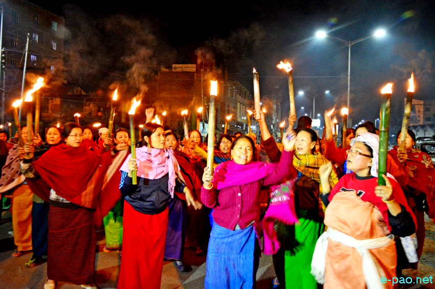 Meira Rally (Torch Rally) against Citizenship Amendment Bill 2016 at Imphal :: 30th January 2019