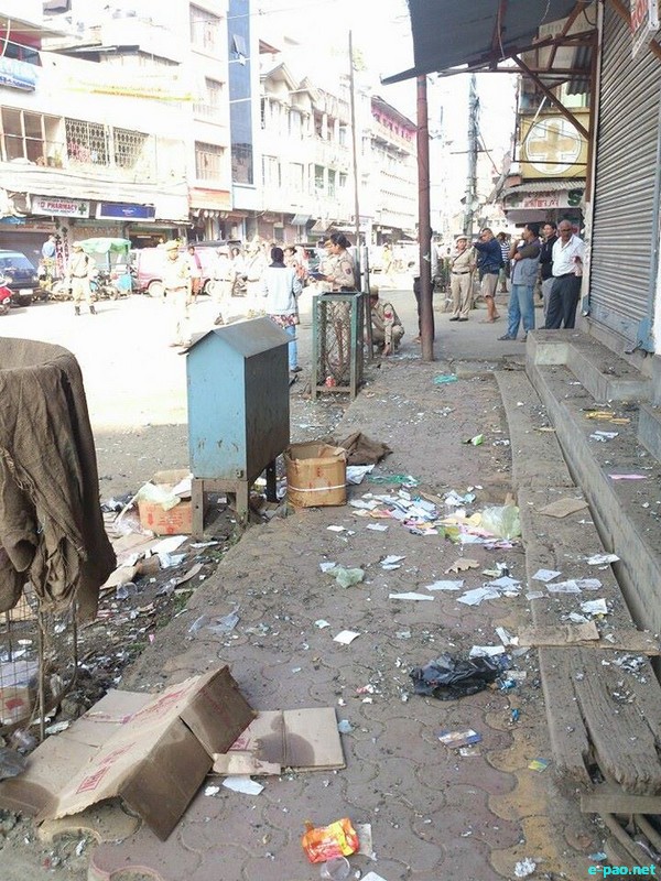 Bomb Blast at the heart of Imphal City near Chandu wine shop :: October 18 2013