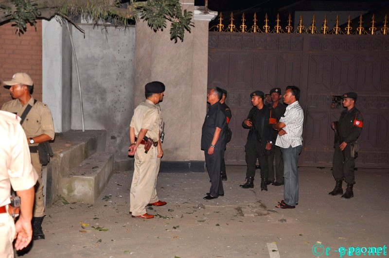 Bomb blast outside Manipur CM's high security zone residence :: 10 August 2013