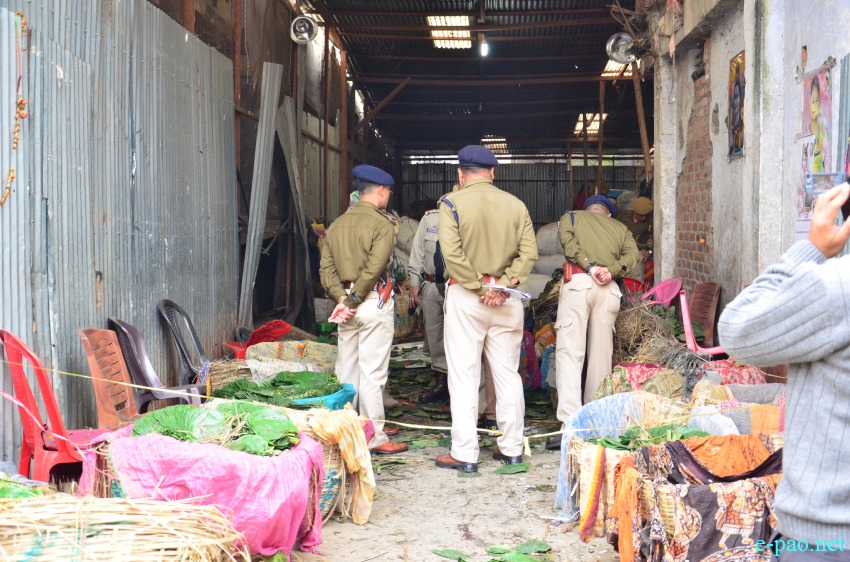 Bomb Blast at Thangal Bazar, Imphal behind Central Bank :: December 15 2014
