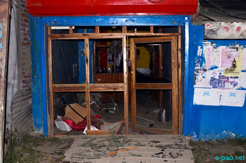 Bomb blast at Uripok Sorbon Thingel, Imphal :: 26 December 2014