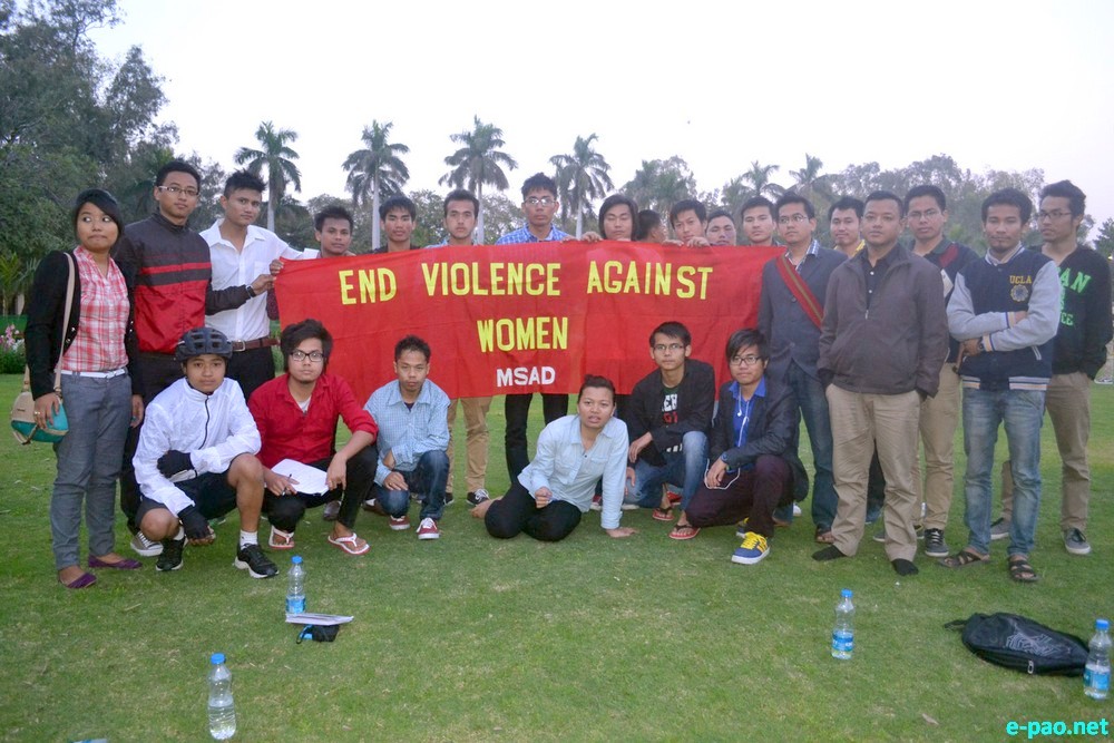 Sougaijam Bidyalakshmi Leima : Cycling tour to Delhi  to spread message of stopping racial attack concluded :: March 19 2014