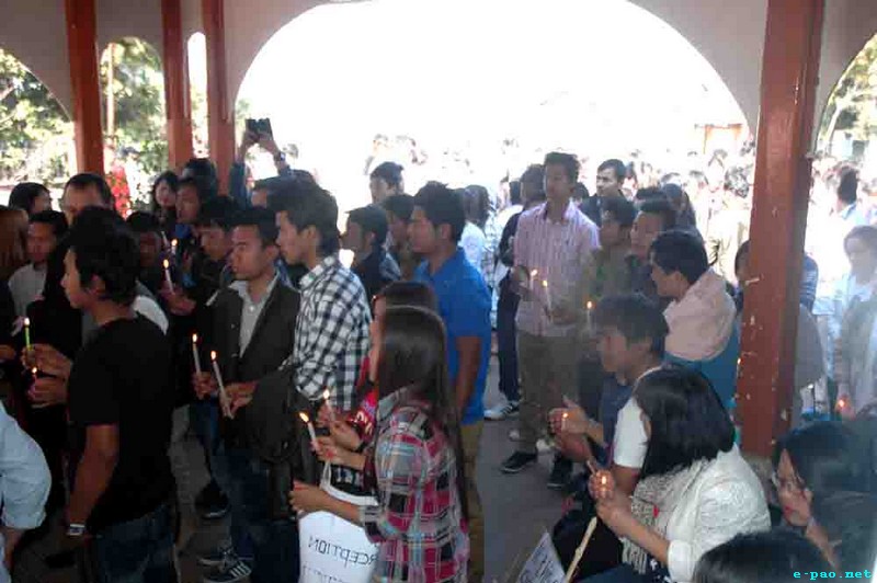 Rally at Shillong against Killing of Nido Tania, a student from Arunachal Pradesh, in Delhi :: 02 February 2014