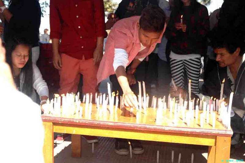 Rally at Shillong against Killing of Nido Tania, a student from Arunachal Pradesh, in Delhi :: 02 February 2014