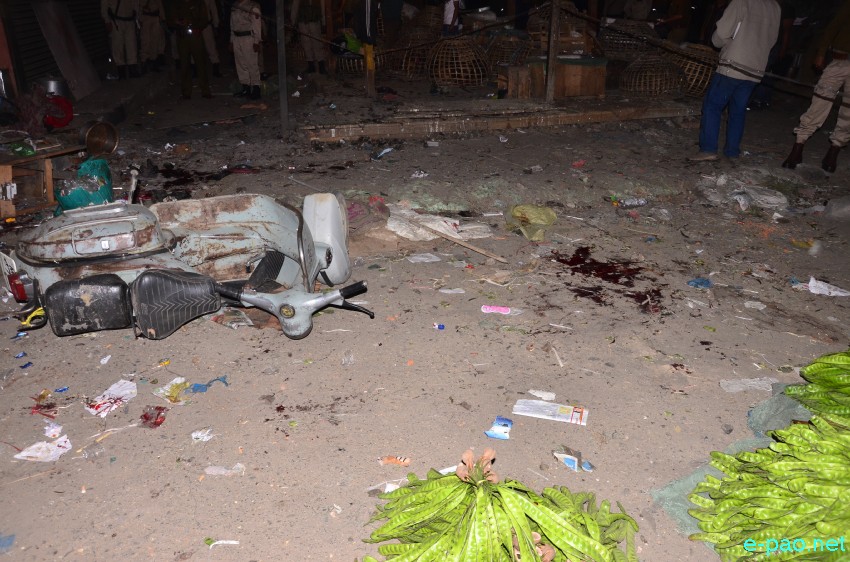 Bomb Blast at Temporary Market Shed area of Allu Galli at 6:10 pm  IST on March 11, 2015