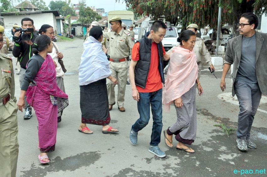Thounaojam Herojit accused in July 23 Khwairamband incident appeared before District and Sessions Court, Imphal :: March 21 2016