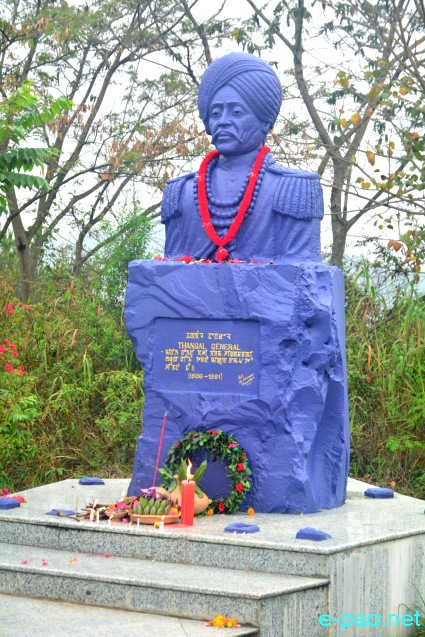 Statue of Thangal General at Cheiraoching, Imphal :: 13th April 2022