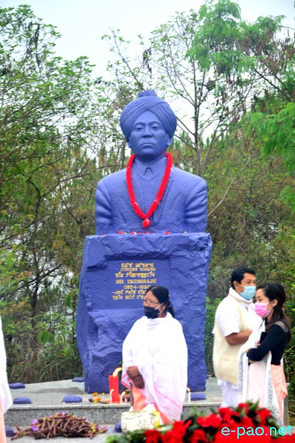 Statue of Bir Tikendrajit at Cheiraoching, Thangmeiband  :: 13th April 2022