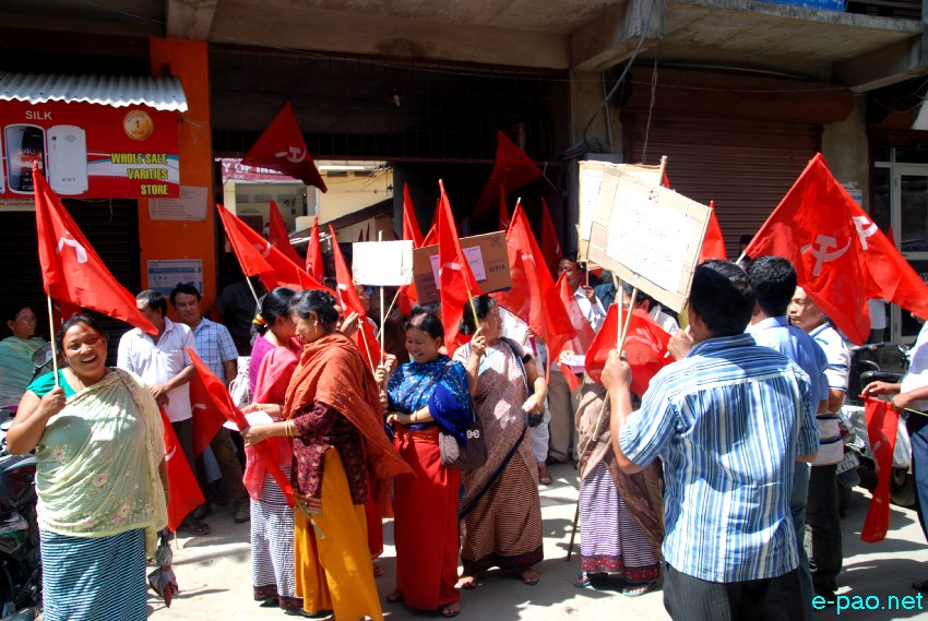 CPI Manipur State Council Protest at Imphal :: June 20 2013